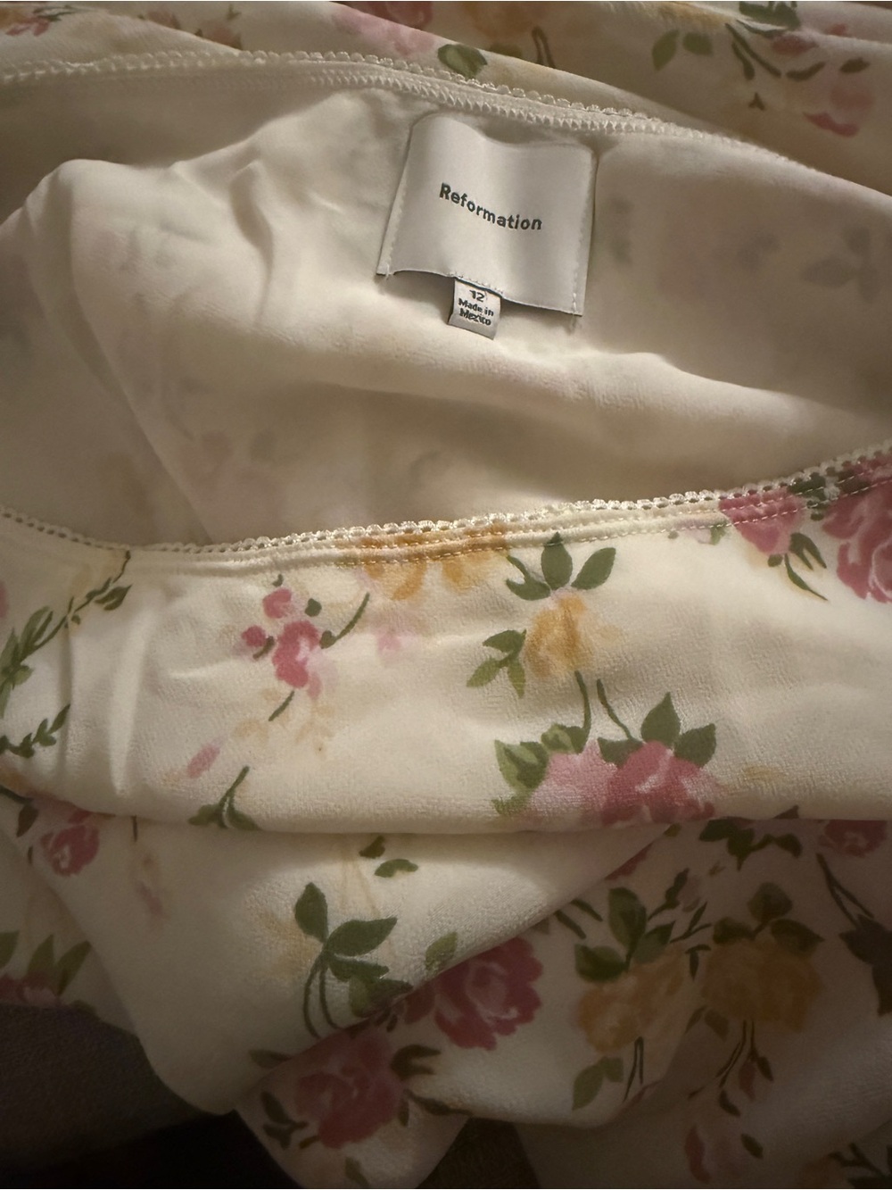 Reformation Floral Layla Posy Chiffon Maxi Skirt Sz 12 NWT - Picture 4 of 7